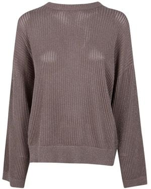 Brunello Cucinelli Pull Texturé - Marron