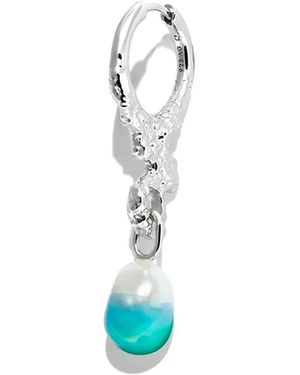 Maria Black Miran Pearl Drop Earring - Blue
