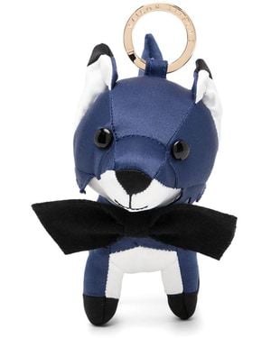 Maison Kitsuné Festive Fox Bag Charm - Blue