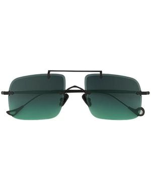 Eyepetizer Filangieri Rectangle-Frame Sunglasses - Green