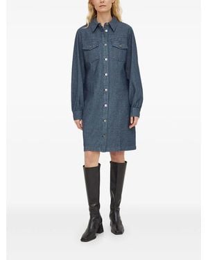 Bruuns Bazaar Shirtjurk Met Kraag - Blauw