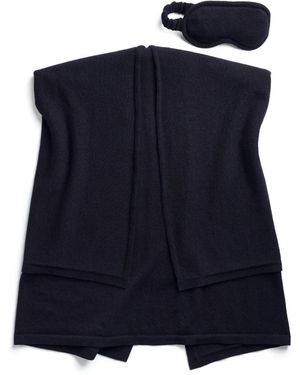 Barrie X Sofia Coppola Cashmere Travel Set - Blue