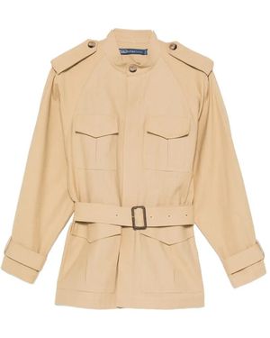 Polo Ralph Lauren Belted Military Jacket - Natural