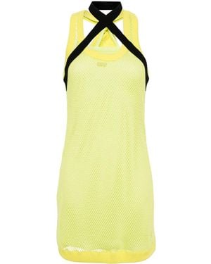 Off-White c/o Virgil Abloh Openwork Sleeveless Dress - Yellow