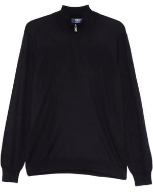 Fedeli Half-Zip Top - Blue