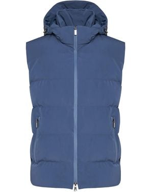 Paul & Shark Hooded Quilted Gilet - ブルー