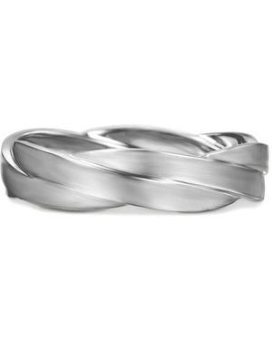 David Yurman Sterling Dy Helios Band Ring - White