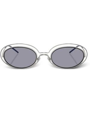 Emporio Armani Oval-Frame Sunglasses - Grey