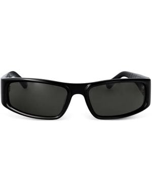 FIVEFOURFIVE Rectangle-Frame Sunglasses - Black