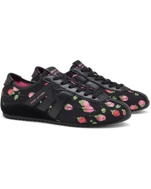 Marc Jacobs The Vintage Floral 400 Bleecker Runners - Black