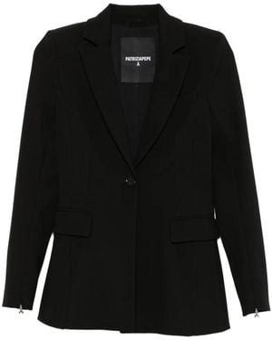 Patrizia Pepe Slim-Fit Stretch Blazer - Black