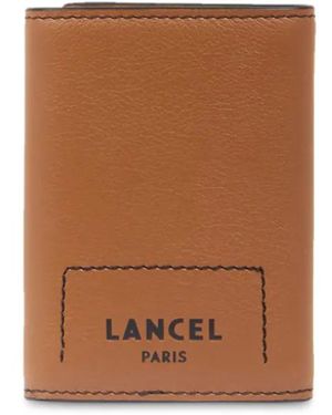 Lancel Tri-Fold Leather Wallet - Brown