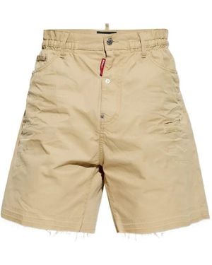 DSquared² Shorts Im Distressed-Look - Natur