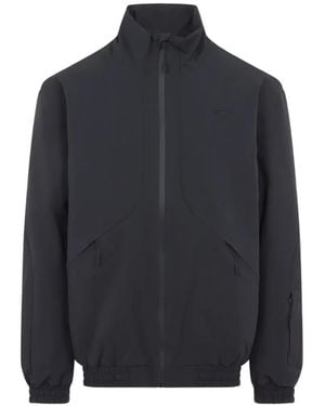 Oakley Channel Logo-Print Zip-Up Jacket - Blue