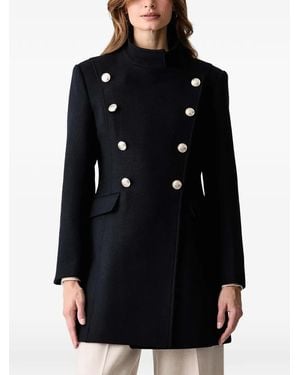 Morgan Double-Breasted Coat - Black