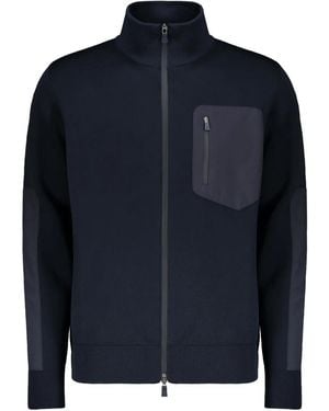 Herno Pullover Mit Reißverschlusstasche - Blau