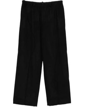 Undercover Panelled Straight-Leg Trousers - Black