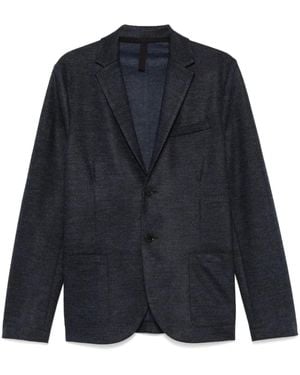 Harris Wharf London Mélange-Effect Blazer - Blue