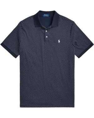 Polo Ralph Lauren Polo Pony Polka-Dot Polo Shirt - Blue