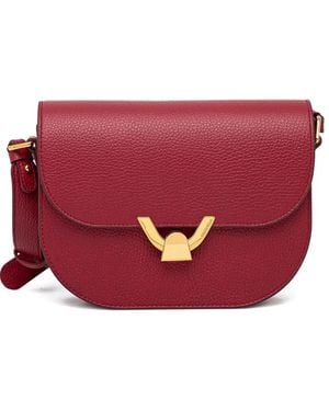 Coccinelle Sac À Bandoulière En Cuir - Rouge