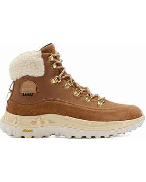 Sorel Callsign Leather Paneled Boots - Brown