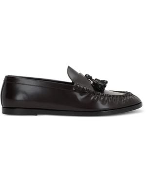 The Row Tassel-Detail Loafers - White