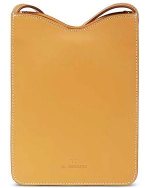 Il Bisonte Roseto Leather Shoulder Bag - Orange