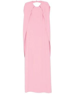 Alberta Ferretti Cape Dress - Pink