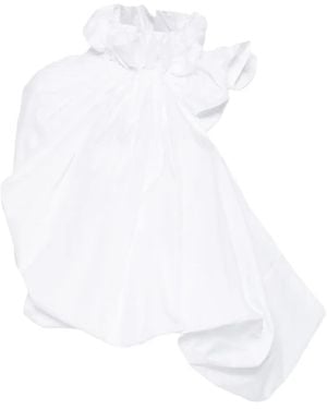 Comme des Garçons Asymmetric Sleeve Top - White