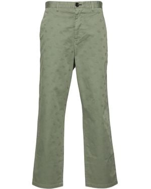 Paul Smith モノグラム ストレートパンツ - グリーン