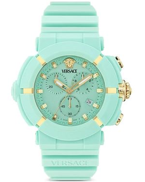 Versace Real Active Chrono 45Mm Watch - Blue