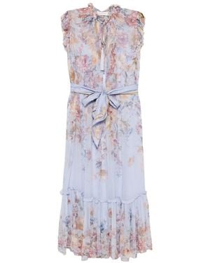 Zimmermann Vestido Valiant Ondulado - Blanco
