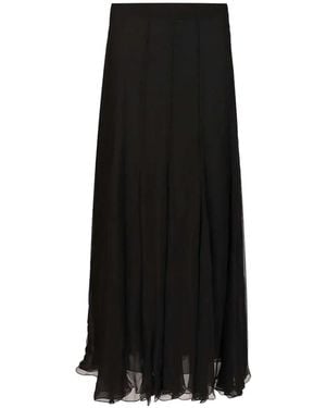 Chloé Falda Larga Fluida - Negro