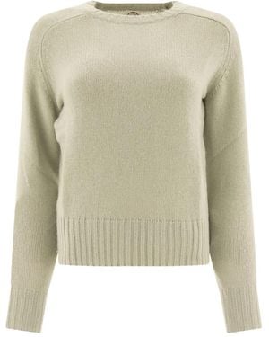 Ines De La Fressange Paris Ribbed-Hem Raglan-Sleeve Sweater - Natural