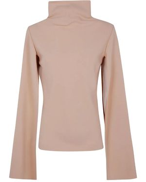 Alberta Ferretti Turtle Neck Blouse - Pink