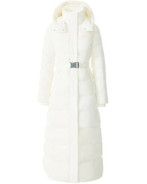 Mackage Hooded Belted Coat - White