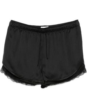 Magda Butrym Lace-Trim Shorts - Black