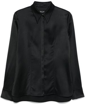 Del Core Camisa con cuello plano - Negro