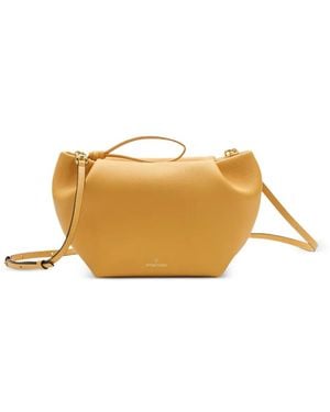 La Portegna Marta Leather Clutch Bag - Metallic