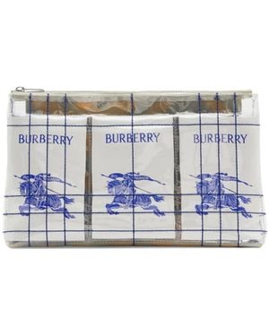 Burberry Bolso de mano EKD con parche del logo - Azul