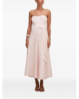 EVER NEW Daniella Strapless A-Line Midi Dress - Pink