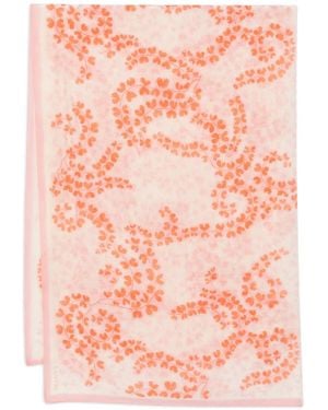 Lanvin Floral-print silk scarf - Rosa