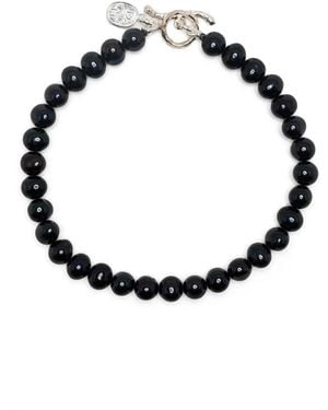 Dower & Hall T-Bar Fastening Bracelet - Black