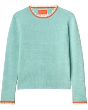 La DoubleJ Pull En Maille Texturée - Vert