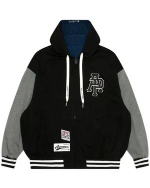 Aape By A Bathing Ape Reversible Logo-Print Hooded Jacket - Black
