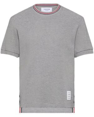 Thom Browne リブトリム Tシャツ - グレー