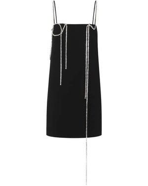 Moschino Mini Embellished-Straps Dress - Black