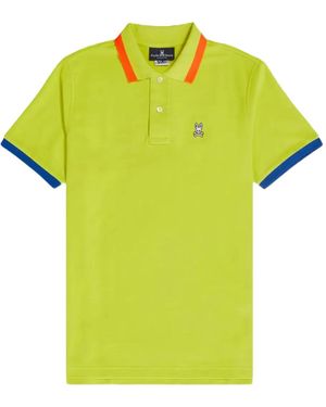 Psycho Bunny Polo Hayfield Con Colletto A Contrasto - Giallo