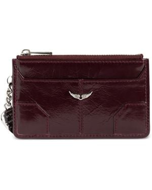 Zadig & Voltaire Sunny Kartenetui Aus Lackleder - Lila