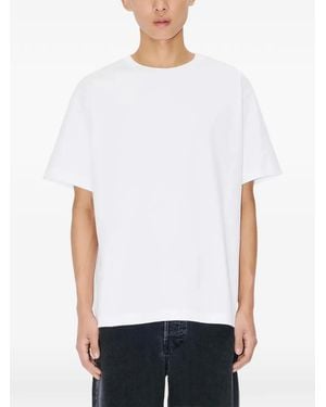 KENZO Flower-Motif Crew-Neck T-Shirt - White